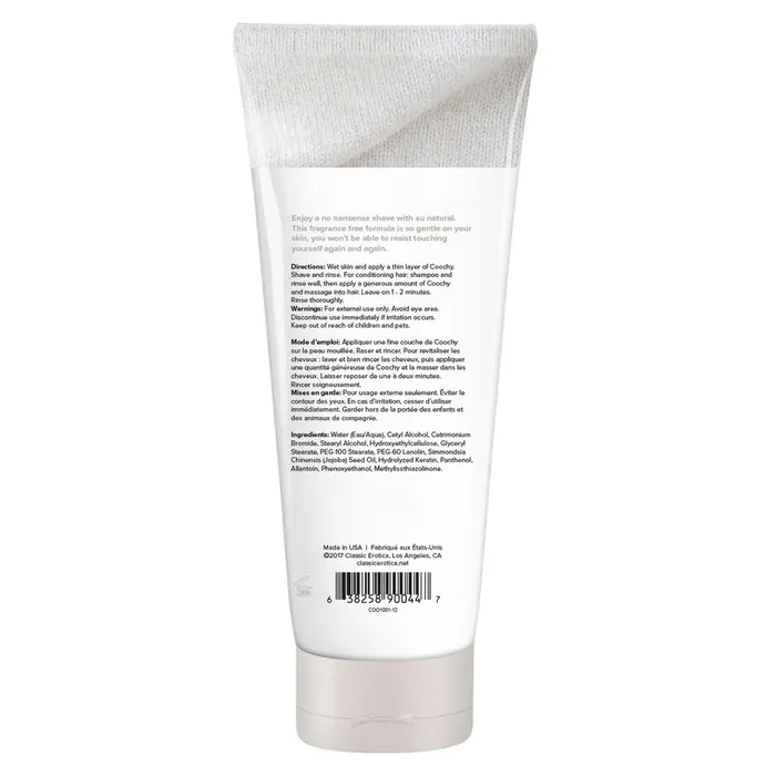 Classic Brands Female Sex Toys Coochy Shave Cream Au Natural 125 Fl Oz
