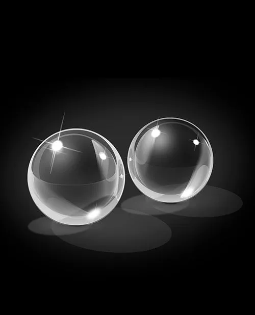 Icicles No 41 Hand Blown Glass Ben Wa Balls Clear Pipedream Products Dildos