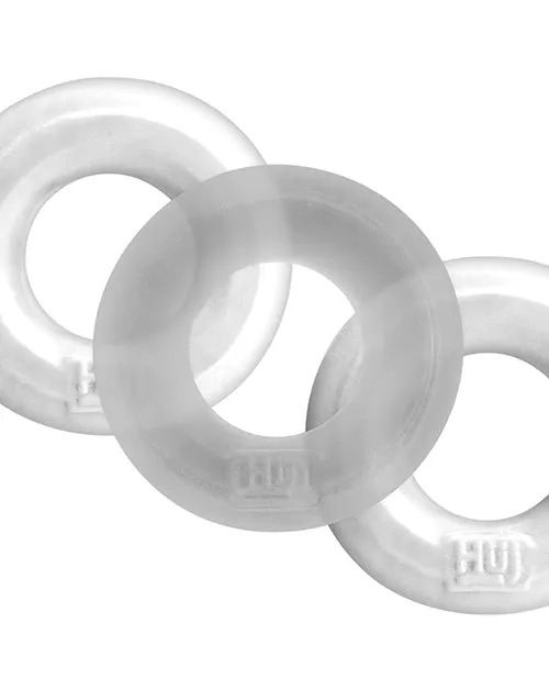 Male Sex Toys Hunky Junk 3 Pack C Ring Ice Blue Ox Designs LLCDba Oxballs