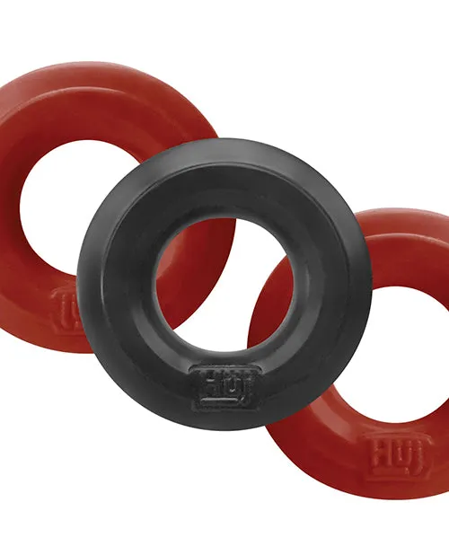 Male Sex Toys Hunky Junk 3 Pack C Ring Ice Blue Ox Designs LLCDba Oxballs