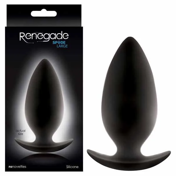 Renegade Spades Black 105 cm 415 Large Butt Plug NS Novelties Anal