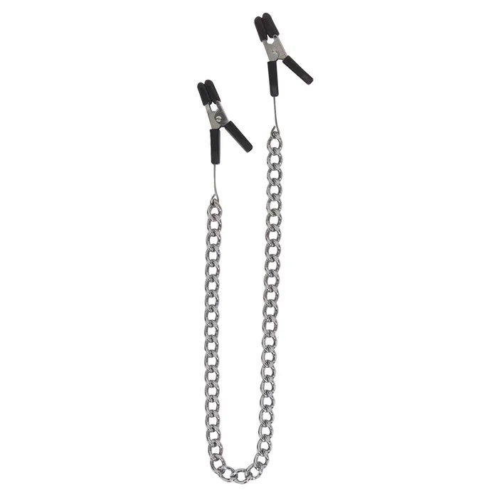 Spartacus Anal Spartacus Cable Nipple Clamps wSilver Chain