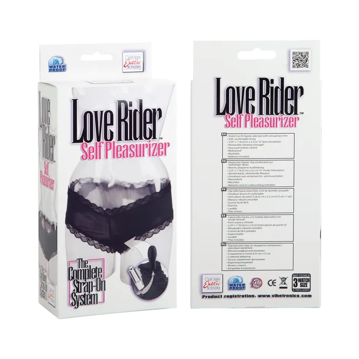 Vibrators California Exotic Love Rider Self Pleasurizer Black