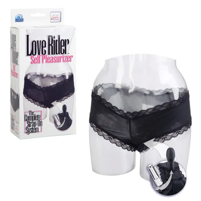 Vibrators California Exotic Love Rider Self Pleasurizer Black