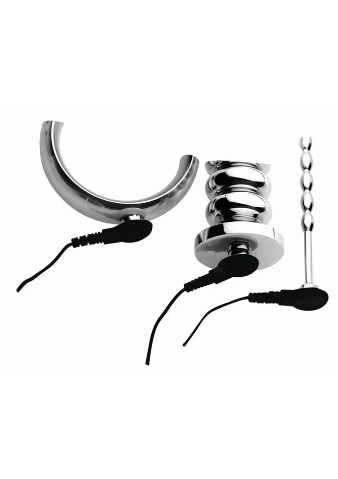 Zeus Electrosex Deluxe Voltaic For Him Stainless Steel EStim Kit Zeus Electrosex Anal