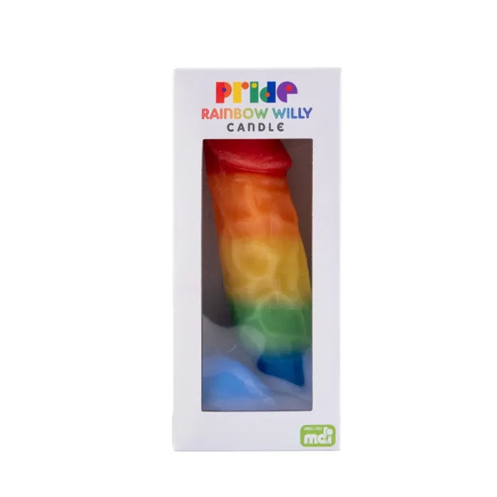 Anal MDI Rainbow Pride Willy Candle
