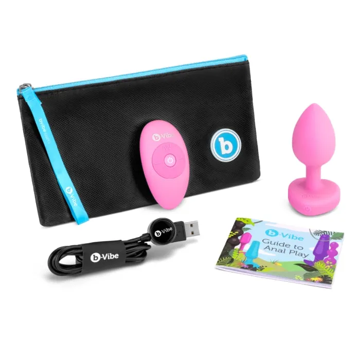 BVIBE Anal Remote Controlled Vibrating Jewel Heart Plug SM