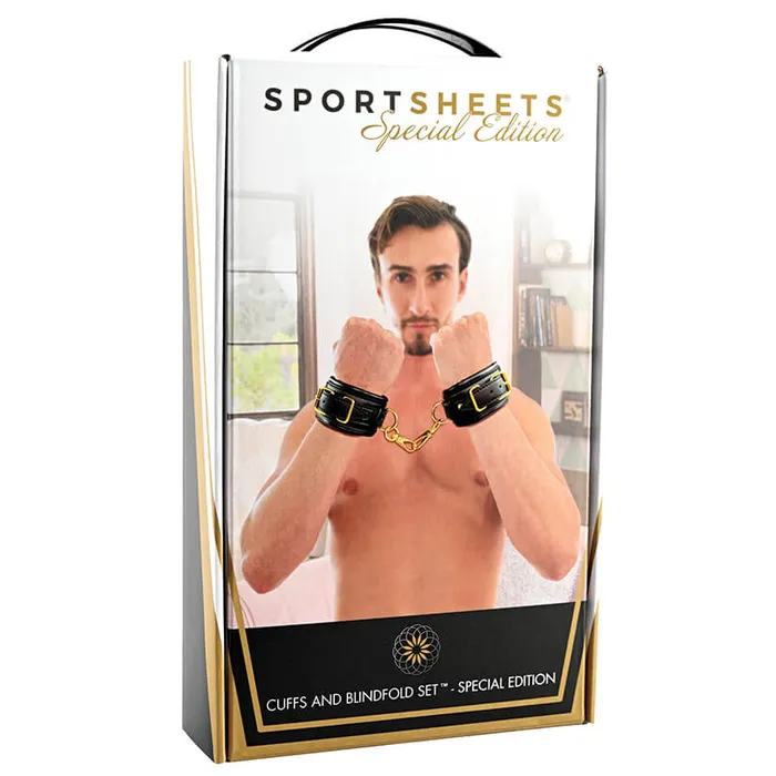 Couples SPORTSHEETS Cuffs And Blindfold Set Special Edition