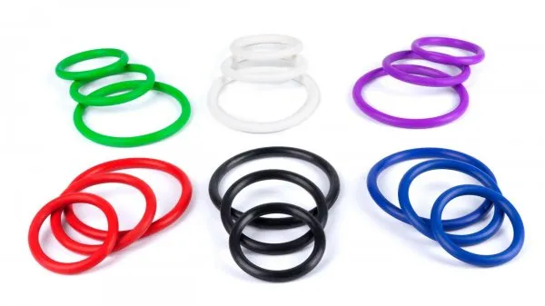 Male Sex Toys Spartacus 2in Nitrile Cock Ring in Black