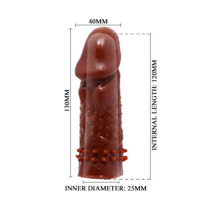 PRE Male Sex Toys Woolftooth Ribbed 5 inch Penis Sleeve Dark