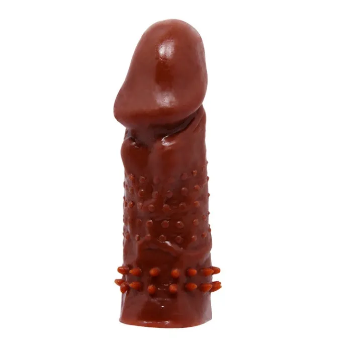 PRE Male Sex Toys Woolftooth Ribbed 5 inch Penis Sleeve Dark