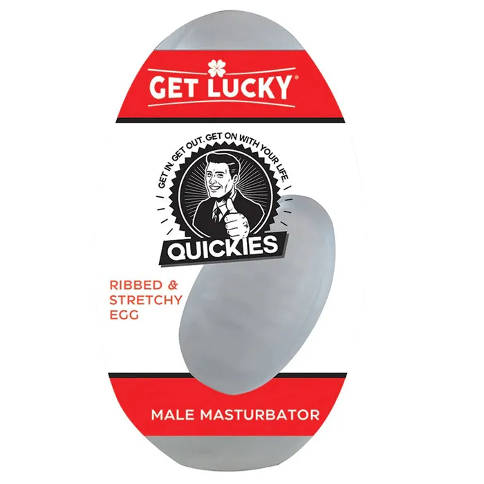 Voodoo Toys Male Sex Toys Get Lucky Quickies Ribbed and Stretchy Egg Male Masturbator
