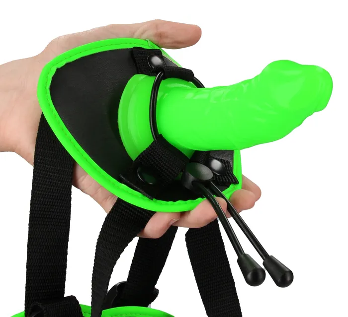 Bonded Leather Strapon With Silicone Dildo 57 Inch Glow in the Dark Shots Ouch Female Sex Toys Bonded Leather Strapon With Silicone Dildo 57 Inch Glow in the Dark Shots Ouch Female Sex Toys