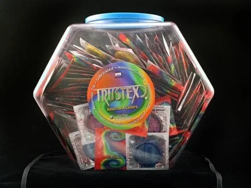 Couples Trustex Assorted Colors Lubricated Condoms 288 Piece Fishbowl Trustex Couples Trustex Assorted Colors Lubricated Condoms 288 Piece Fishbowl Trustex