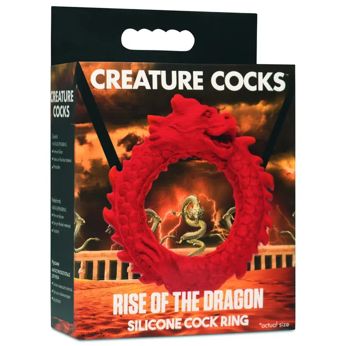 Male Sex Toys XR Brands Creature Cocks Rise of the Dragon Silicone Cock Ring Red Male Sex Toys XR Brands Creature Cocks Rise of the Dragon Silicone Cock Ring Red