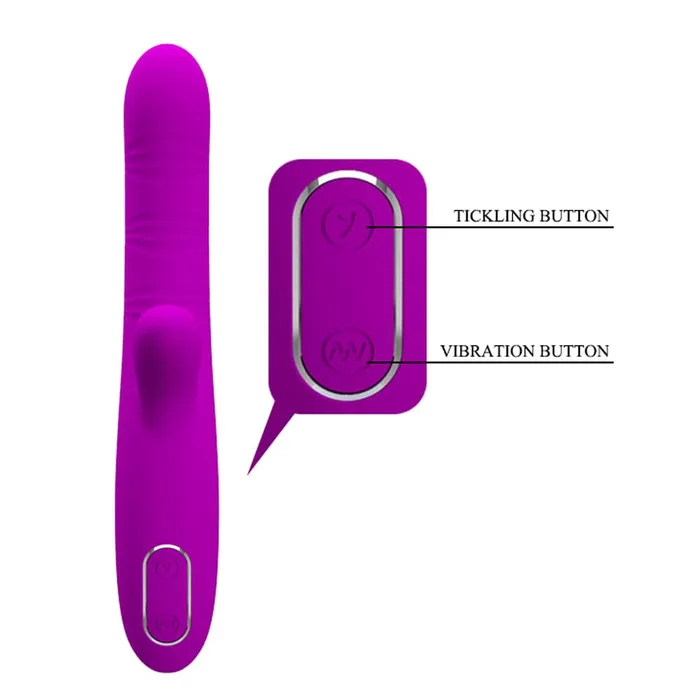 Vibrators Pretty Love Pretty Love Angelique Come Hither Fuchsia