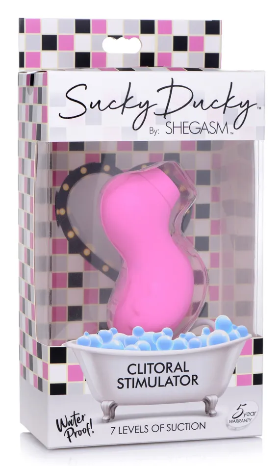 XR Brands inmi Vibrators Clit Toys Sucky Ducky Silicone Clitoral Stimulator Pink XR Brands inmi Vibrators Clit Toys Sucky Ducky Silicone Clitoral Stimulator Pink