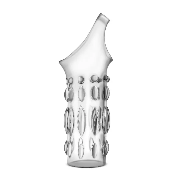 Blush Male Sex Toys Performance Studded Sleeve Ring Clear