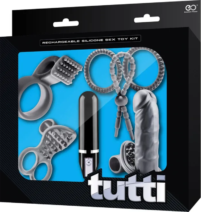 Excellent Power Couples Tutti Rechargeable Sex Toy Kit Grey Sex Toy Adult Orgasm Excellent Power Couples Tutti Rechargeable Sex Toy Kit Grey Sex Toy Adult Orgasm