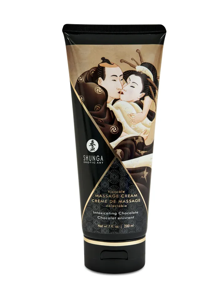 Shunga Couples Kissable Massage Cream Intoxicating Chocolate 7 Fl Oz 200 ml