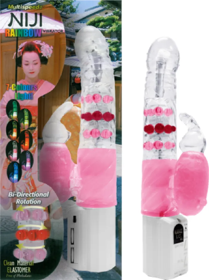Universal Vibrators Niji Rainbow Pink Sex Toy Adult Pleasure