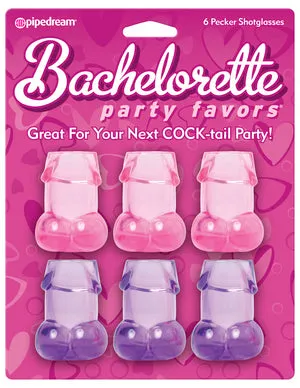 Bachelorette Pecker Shotglasses 6 Pieces Pipedream Products Vibrators