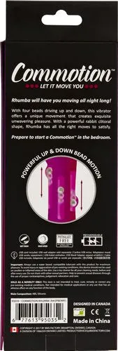 BMS Enterprises Vibrators Commotion Rhumba Raspberry