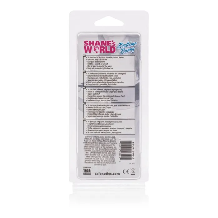 California Exotic Novelties Vibrators Shanes World Bedtime Bunny Pk