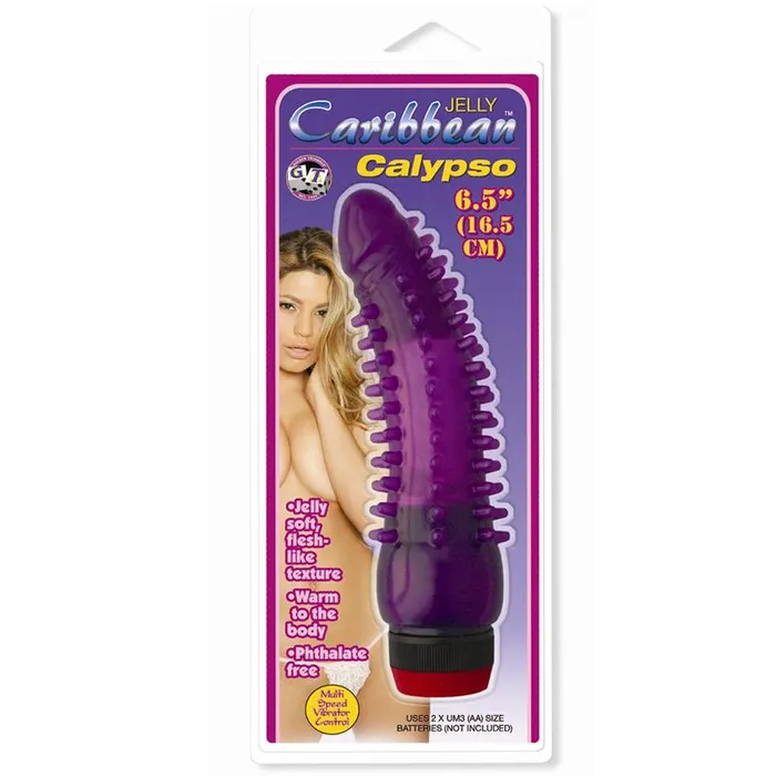 Golden Triangle Calypso Purple Jelly 5 Vibrators