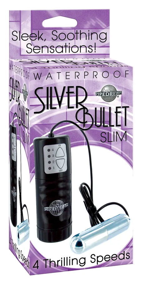 Pipedream Products Female Sex Toys Silver Bullet Waterproof Slim