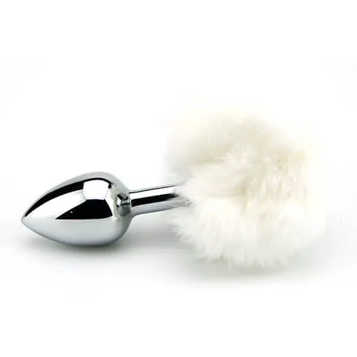 Furry Fantasy White Bunny Tail Butt Plug Furry Fantasy Anal