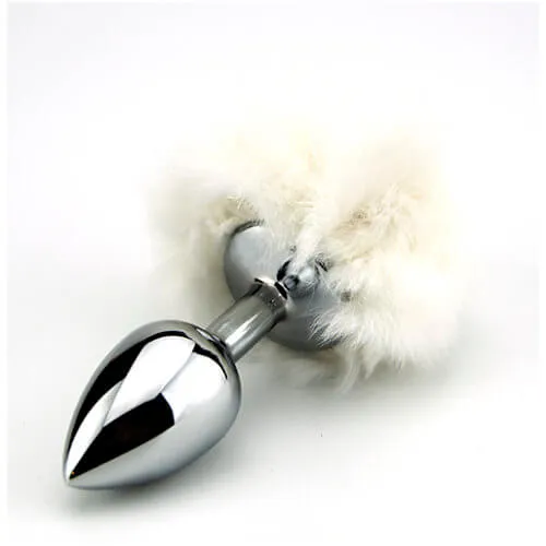 Furry Fantasy White Bunny Tail Butt Plug Furry Fantasy Anal