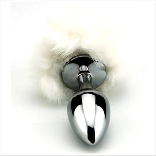 Furry Fantasy White Bunny Tail Butt Plug Furry Fantasy Anal
