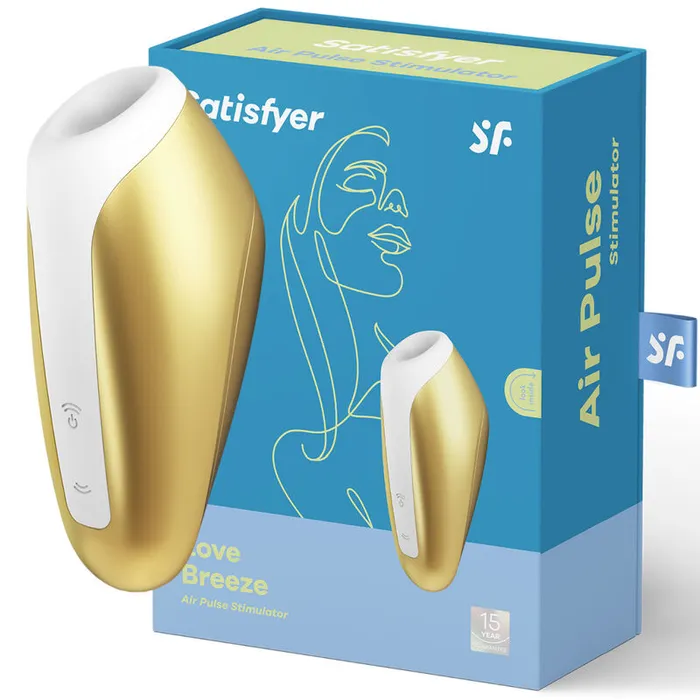 SATISFYER AIR PULSE Vibrators SATISFYER LOVE BREEZE SUCCIONADOR YELLOW GOLD SATISFYER AIR PULSE Vibrators SATISFYER LOVE BREEZE SUCCIONADOR YELLOW GOLD