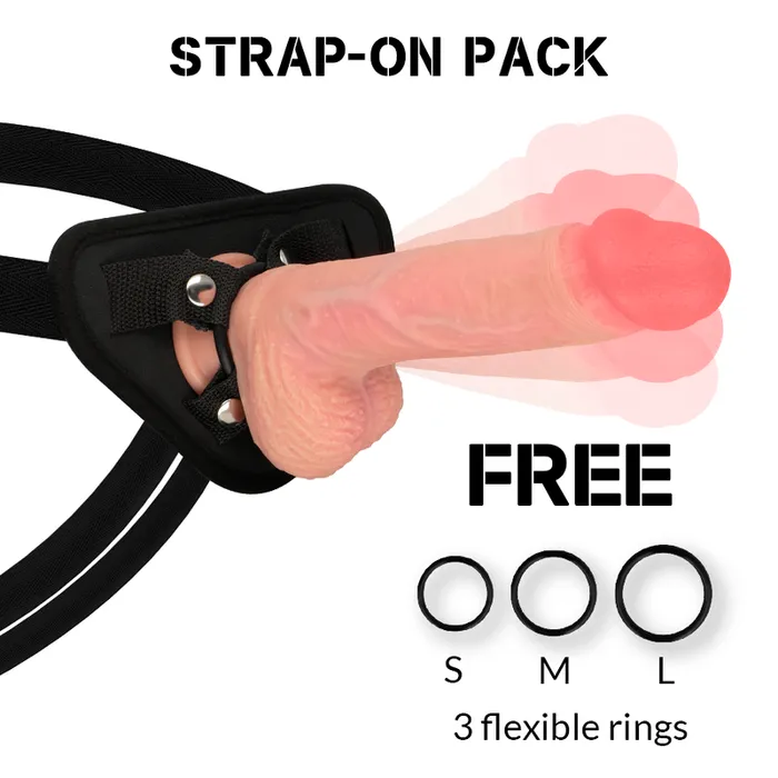 Vibrators ROCK ARMY ROCKARMY HARNESS ROTATION AND VIBRATION HAWK REALISTIC 22 CM