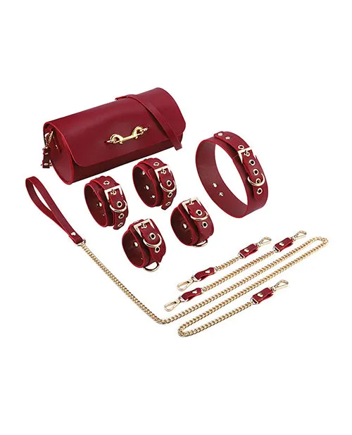 Federico Luxurious Leather Restraint Kit Honey Play Box Couples