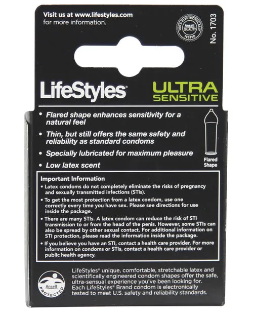 Female Sex Toys Paradise Marketing Lifestyles Ultra Sensitive Box Of 3