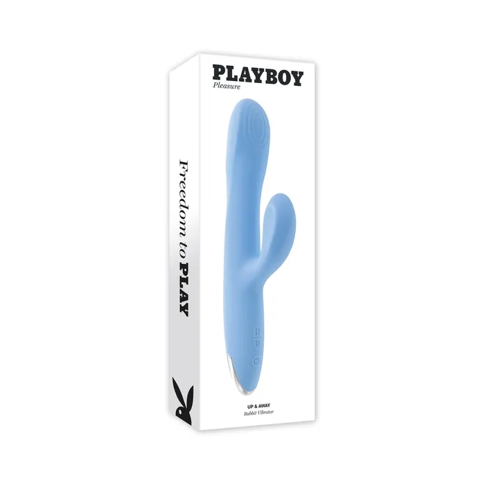 Female Sex Toys Playboy Playboy Up Away Rechargeable Silicone Rabbit Vibrator Blue Female Sex Toys Playboy Playboy Up Away Rechargeable Silicone Rabbit Vibrator Blue