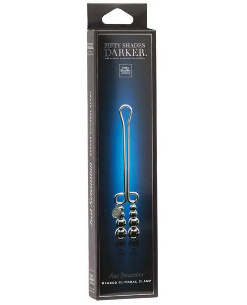 Fifty Shades Darker Just Sensation Beaded Clitoral Clamp Love Honey Vibrators