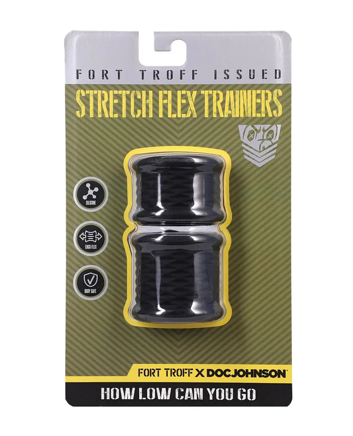 Male Sex Toys Doc Johnson Fort Troff Stretch Flex Trainers Silicone Ball Stretcher Kit