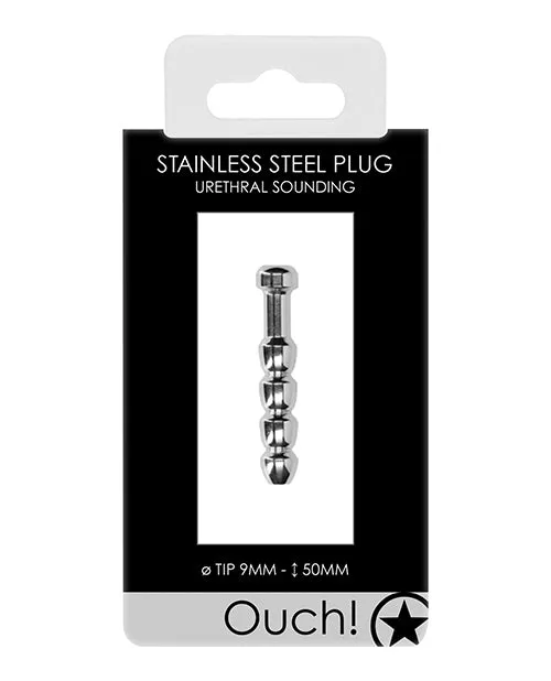 Male Sex Toys Shots Shots Ouch 9mm Urethral Sounding Metal Plug