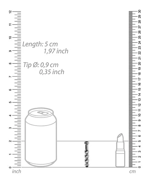 Male Sex Toys Shots Shots Ouch 9mm Urethral Sounding Metal Plug