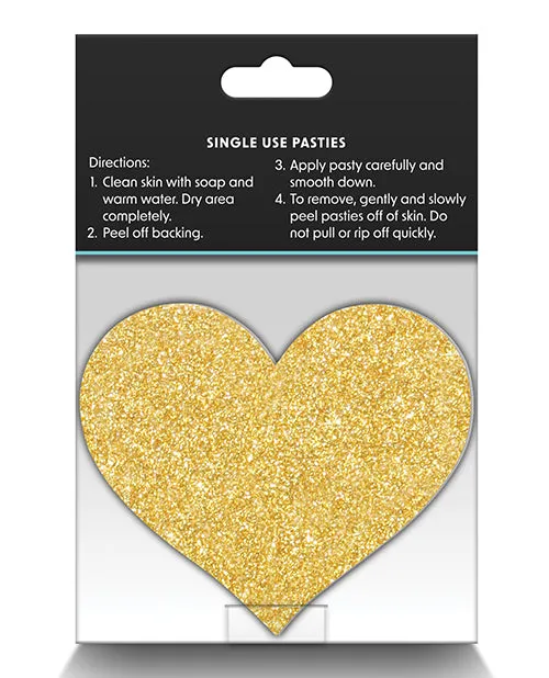 NS Novelties Pretty Pasties Glitter Hearts 2 Pair Vibrators
