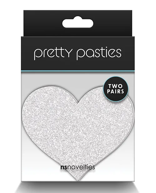 NS Novelties Pretty Pasties Glitter Hearts 2 Pair Vibrators