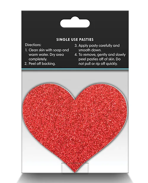 NS Novelties Pretty Pasties Glitter Hearts 2 Pair Vibrators