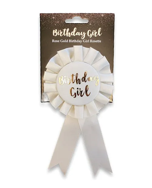 Omg International Vibrators Birthday Girl Badge Rose Gold