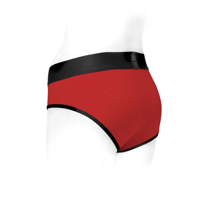SpareParts Tomboi Harness RedBlk Nylon SpareParts Vibrators