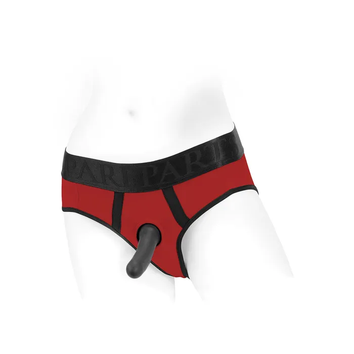 SpareParts Tomboi Harness RedBlk Nylon SpareParts Vibrators