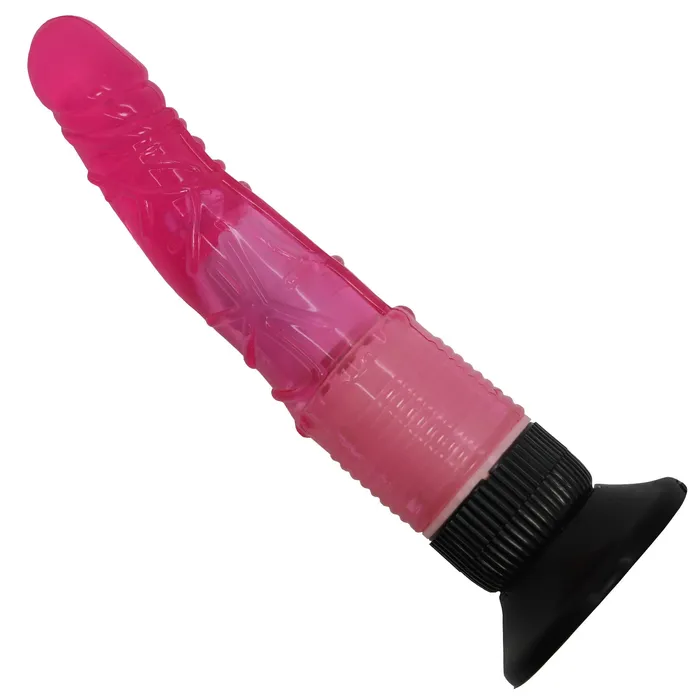 Vibrating HandsFree Suction Cup Dildo Pink BOB Female Sex Toys