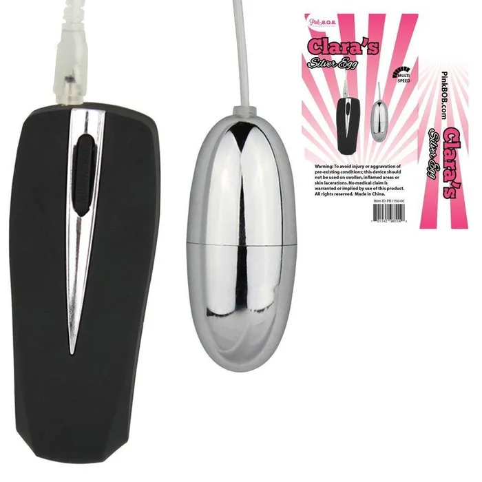 Vibrators Claras Silver Egg Pink BOB